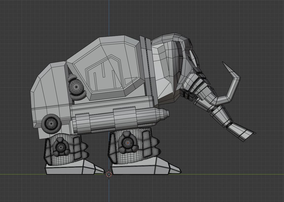  Mastodon Dinozord - Power Ranger 3D model_8