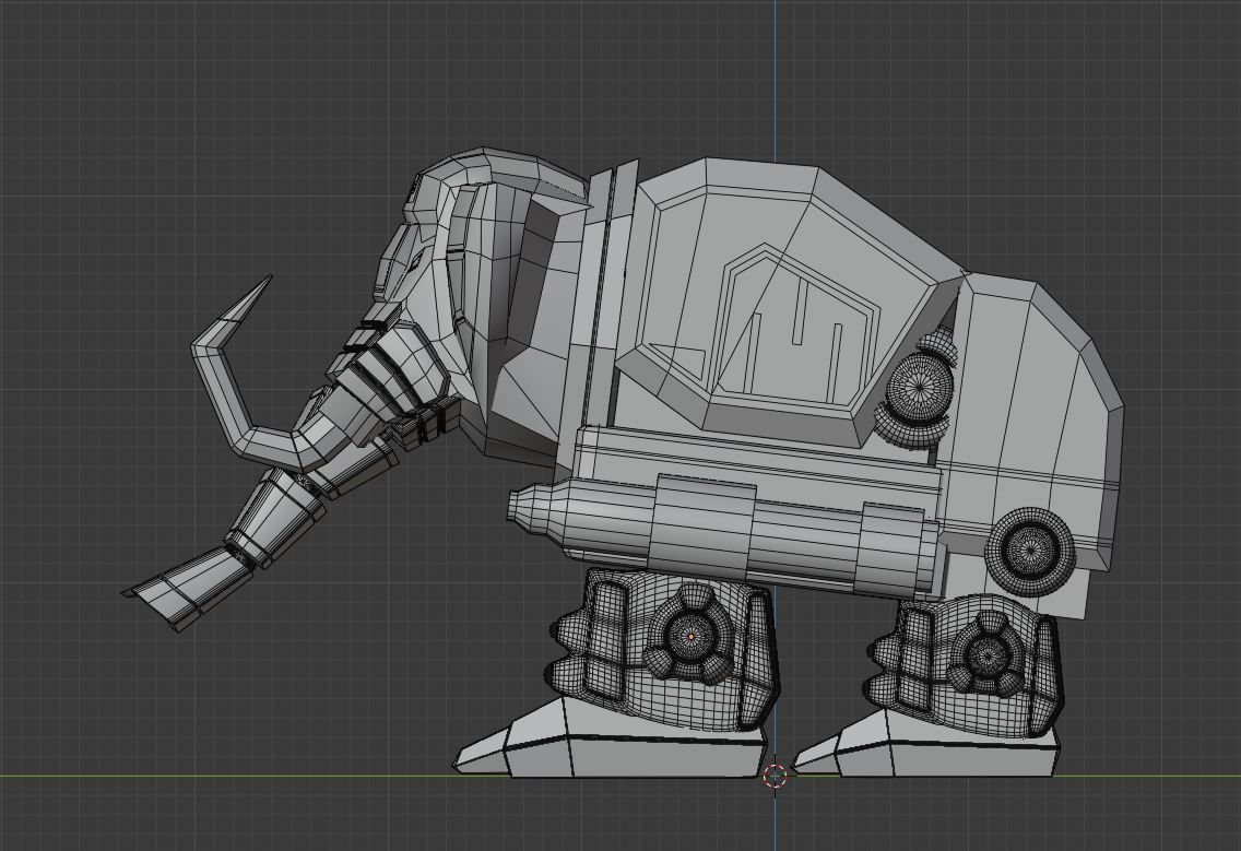  Mastodon Dinozord - Power Ranger 3D model_6