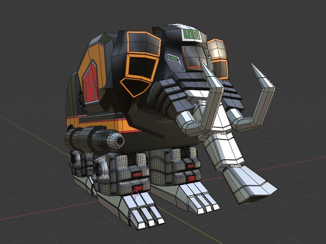  Mastodon Dinozord - Power Ranger 3D model_3