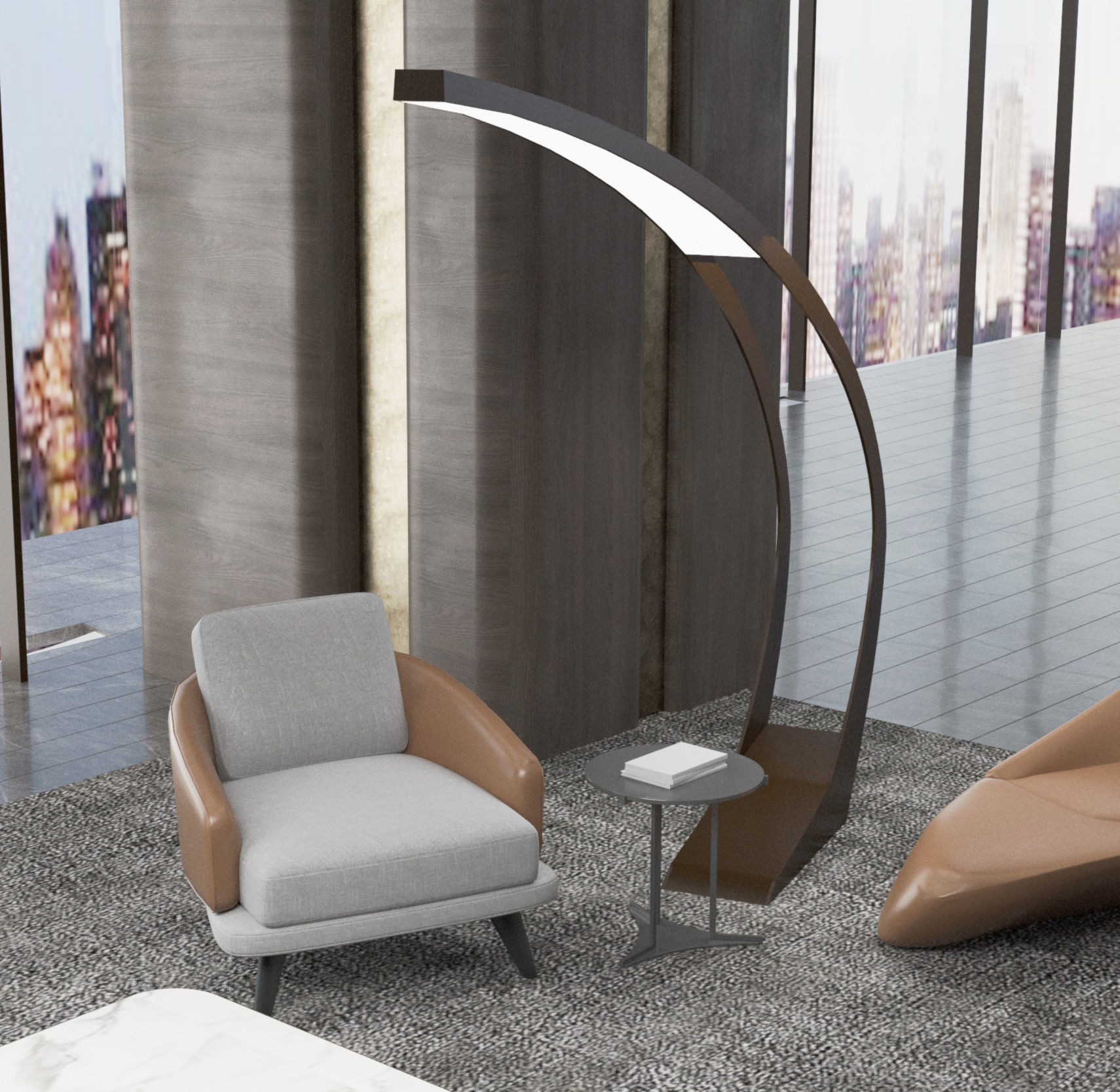 living room 3D model_3