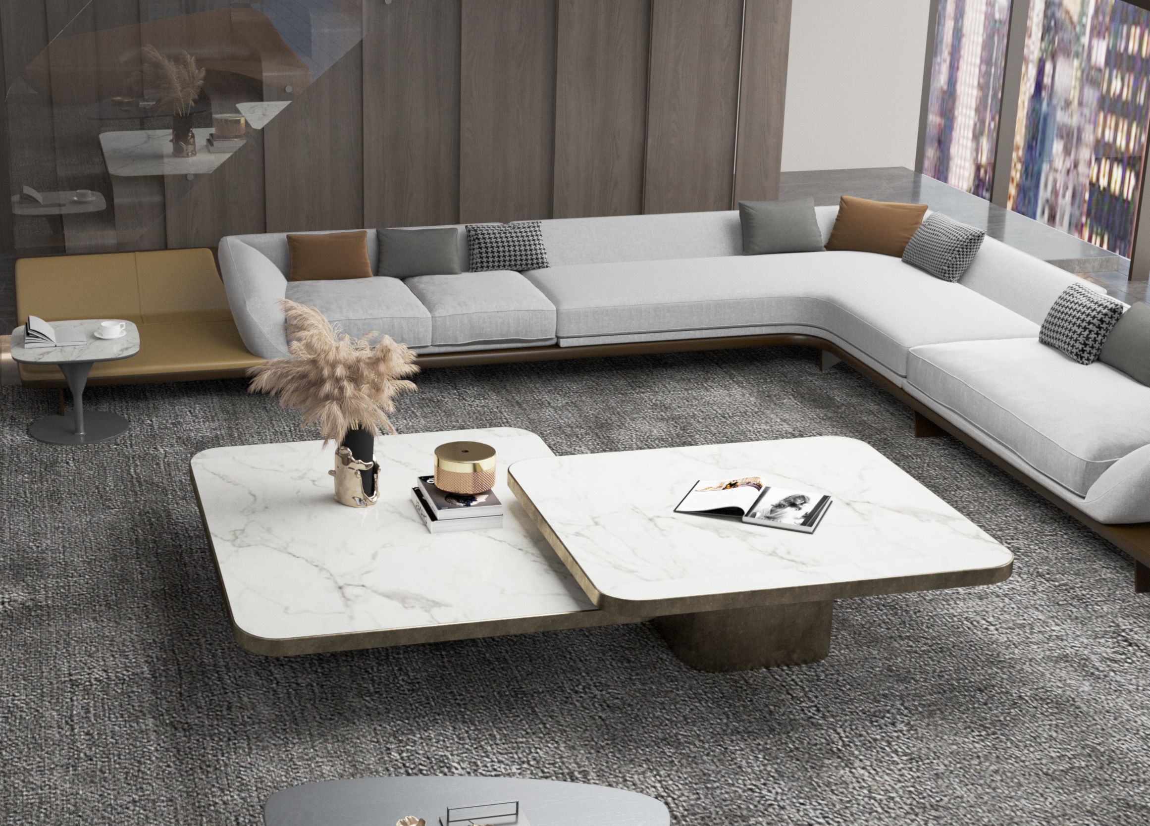 living room 3D model_2