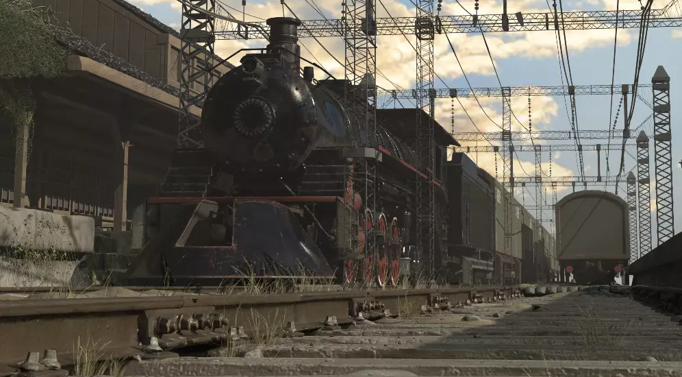 old train 3D model