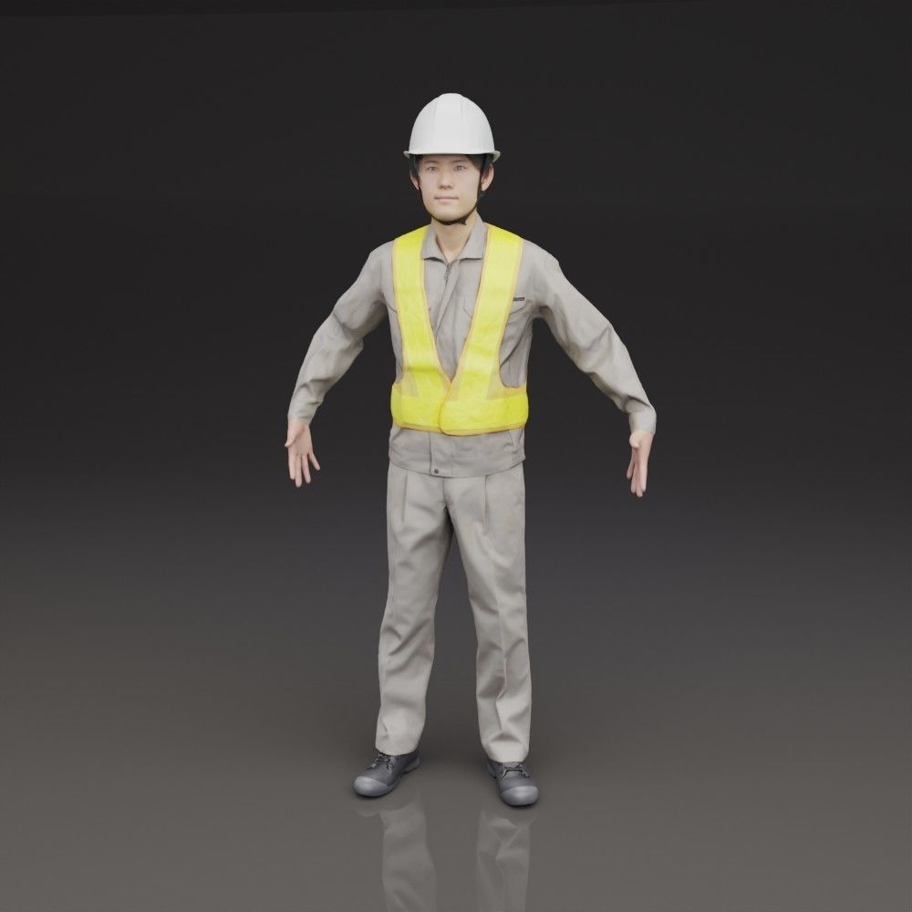 Animated 3D-Operator 136HiroE10 Low-poly 3D model_3