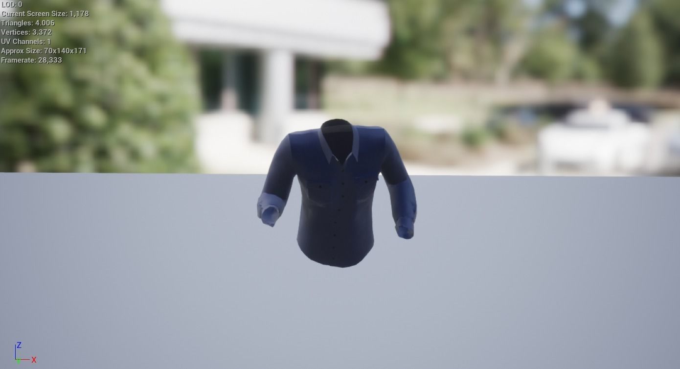 Shirt Low-poly 3D model_2