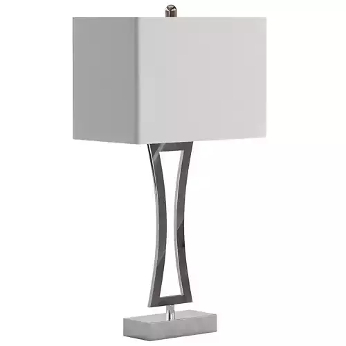 Roxie Brushed Nickel Metal Table Lamp