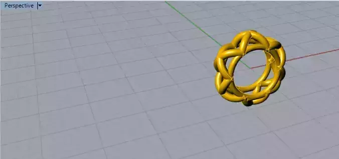 hatch pattern pyramid ring