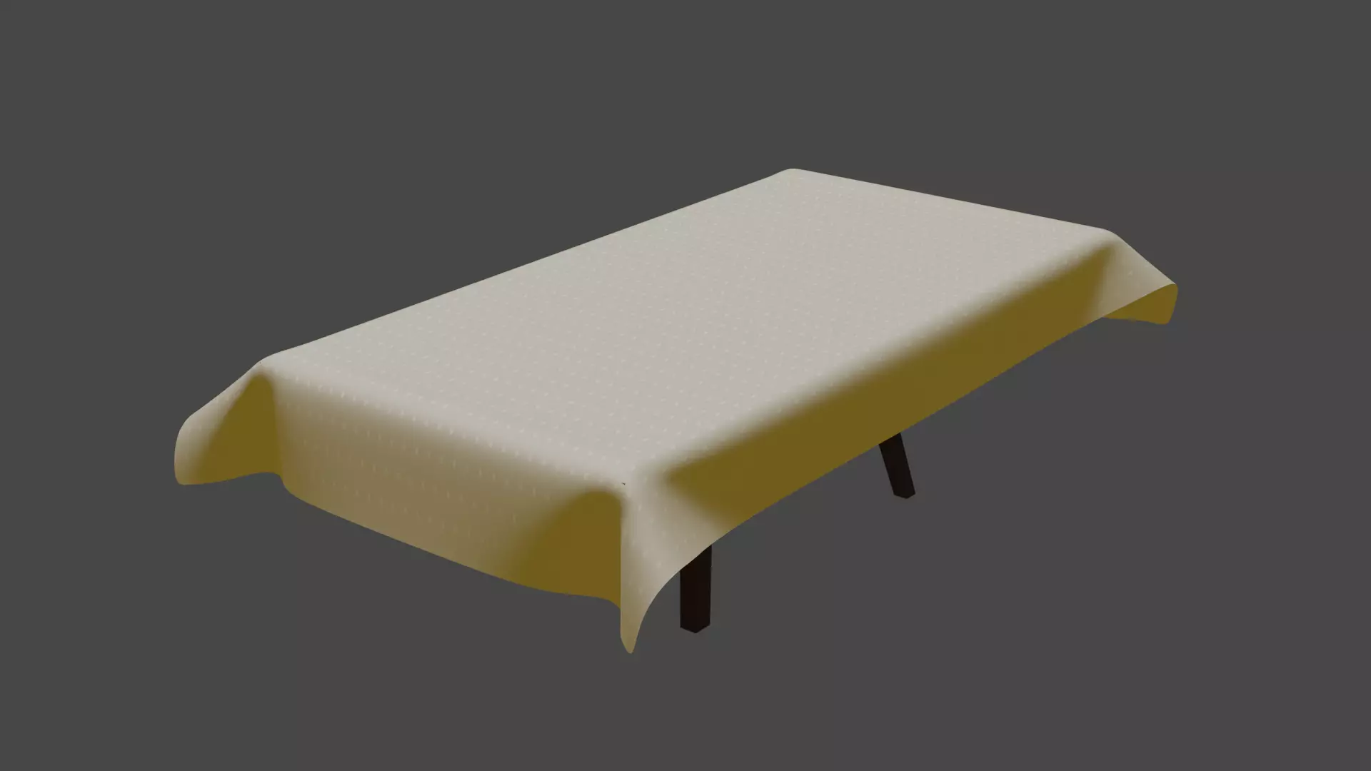 dining table and chair 3D model_0