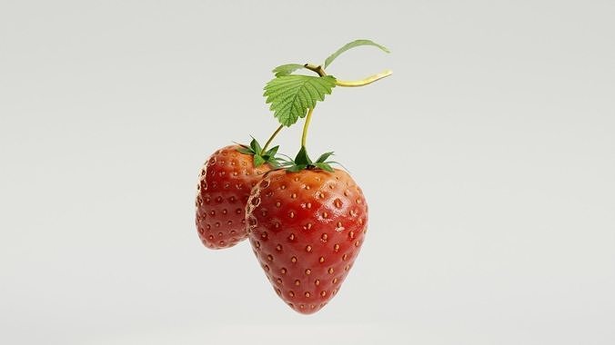 STRAW BERRY 3D model 3