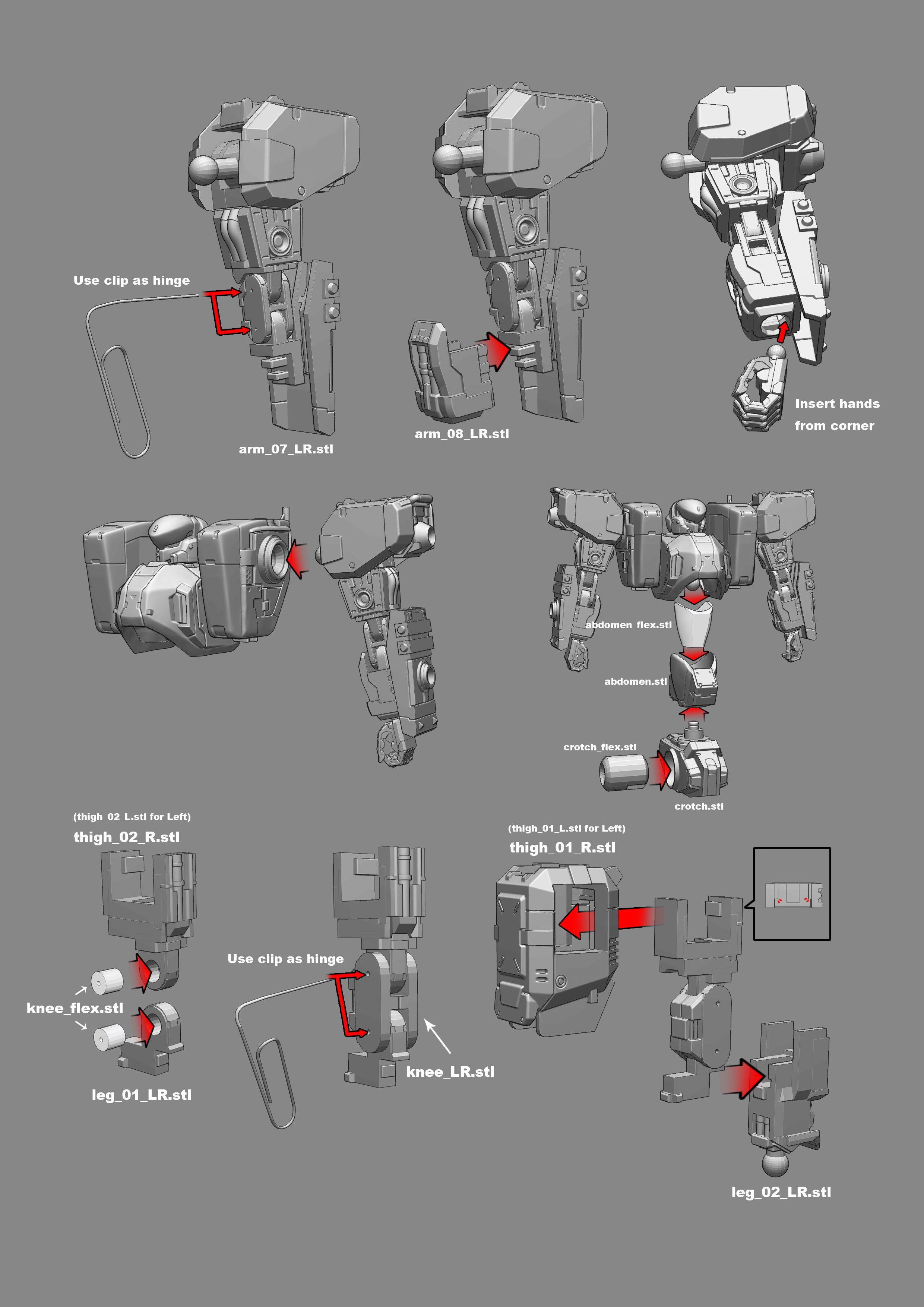 Wanzer toy gundam 3D print model_6