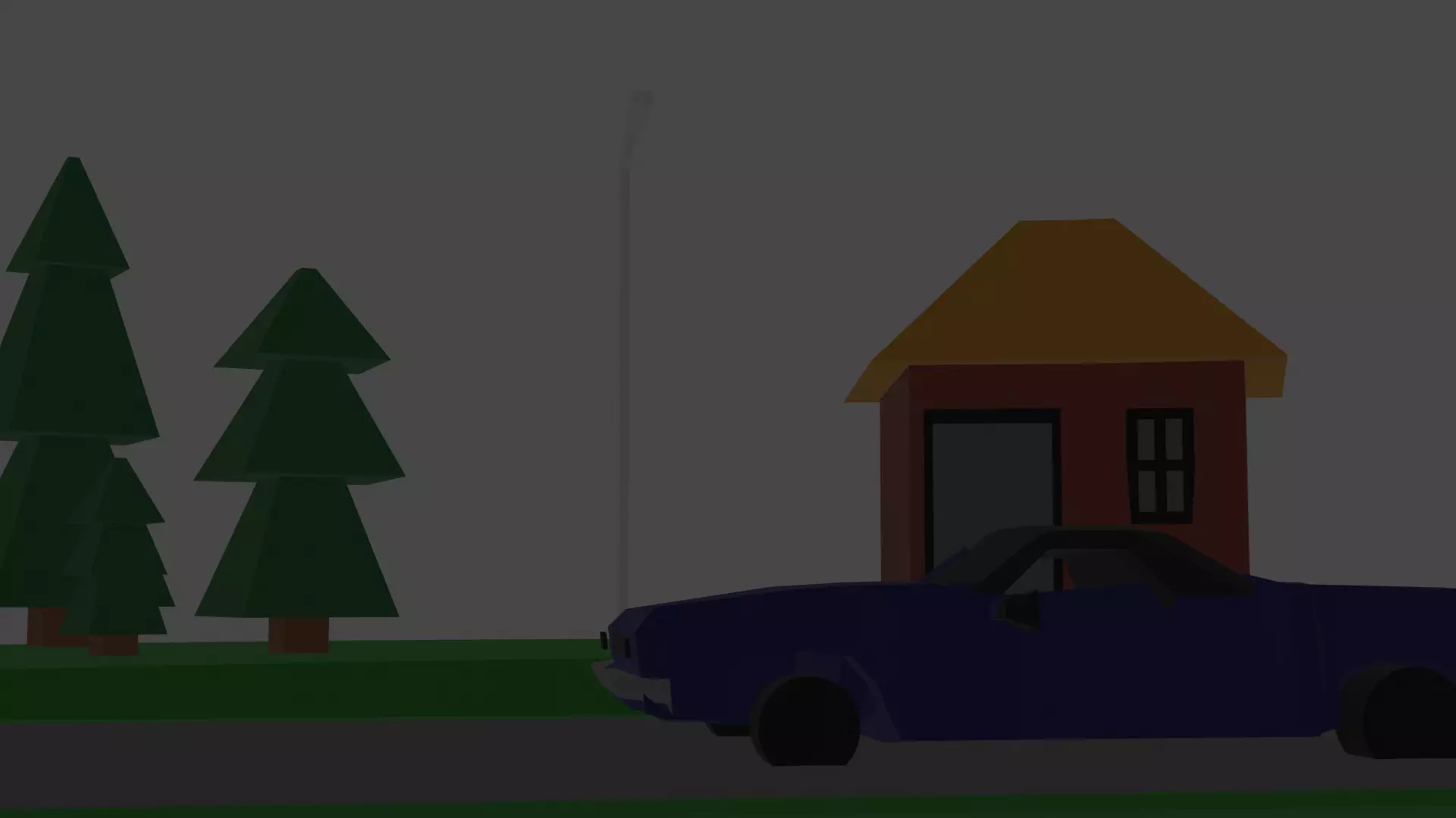 Around the block Low-poly 3D model_0