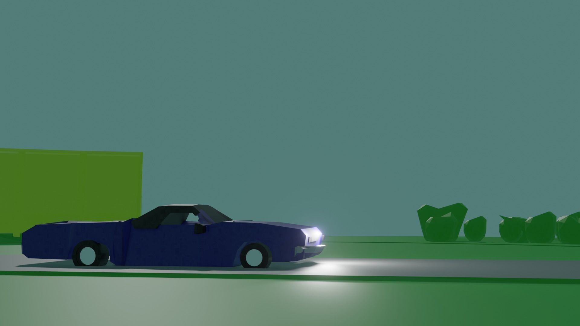 Around the block Low-poly 3D model_3