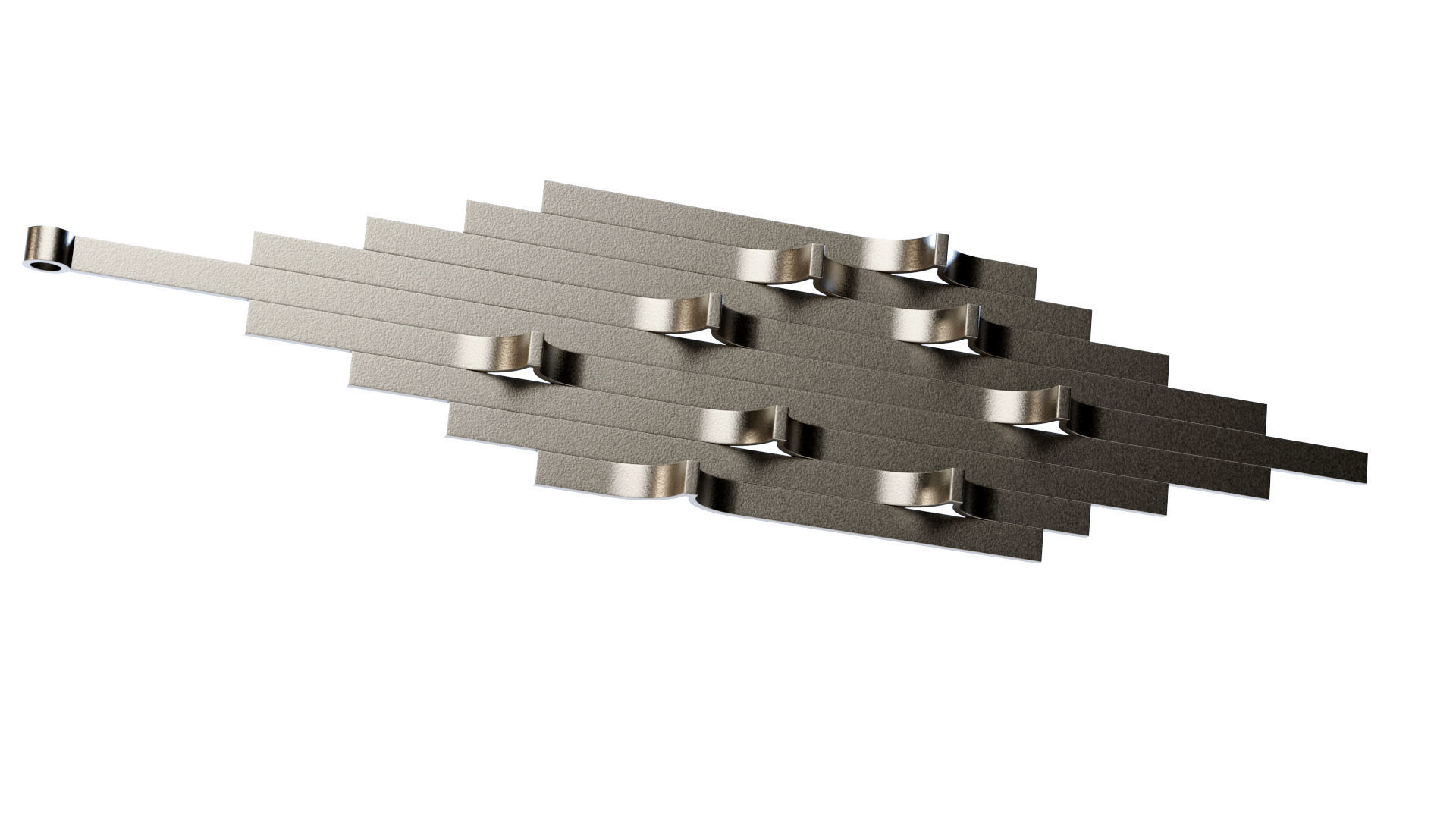 Wave Pendant 3D model_1