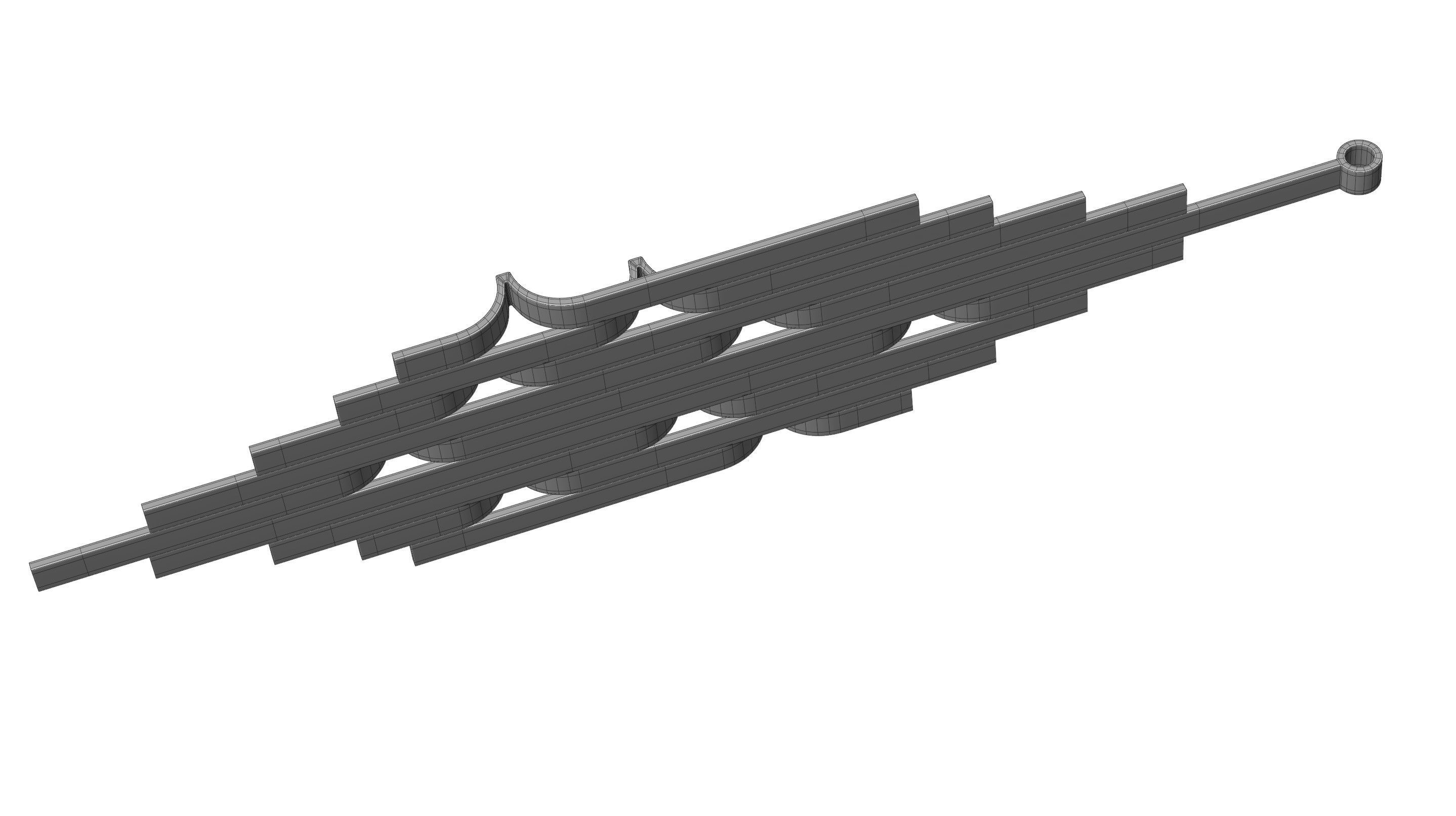 Wave Pendant 3D model_13