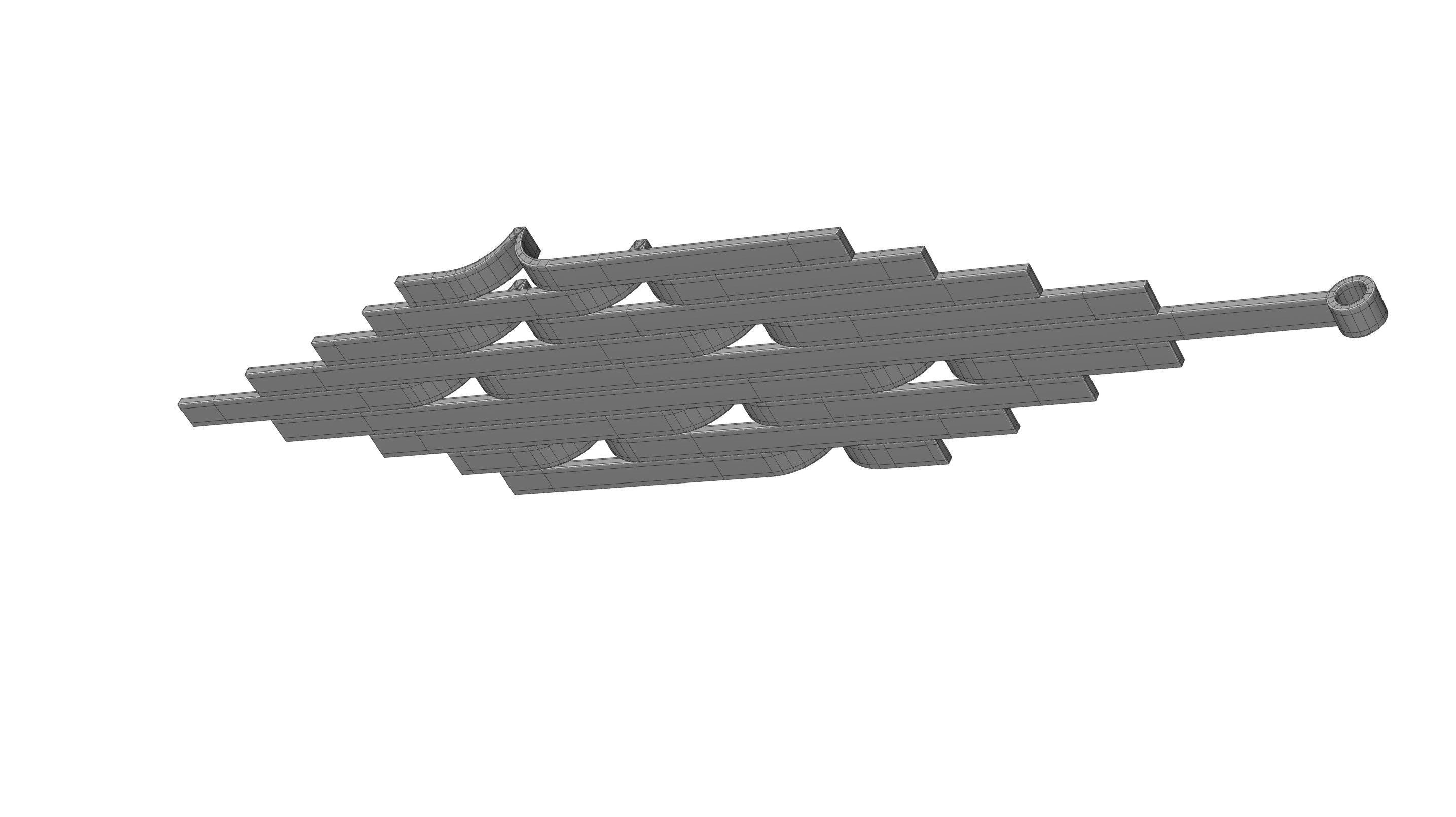 Wave Pendant 3D model_14