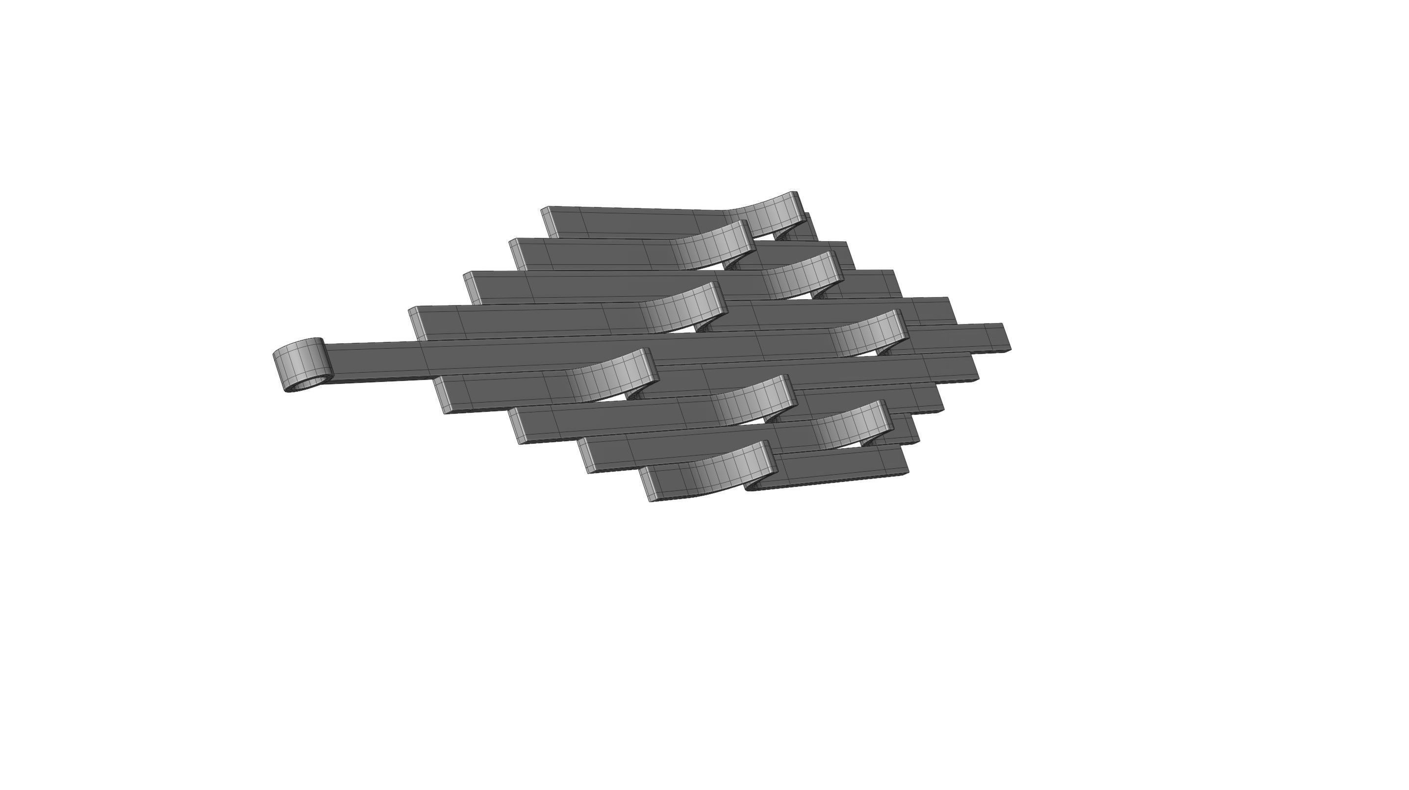 Wave Pendant 3D model_16