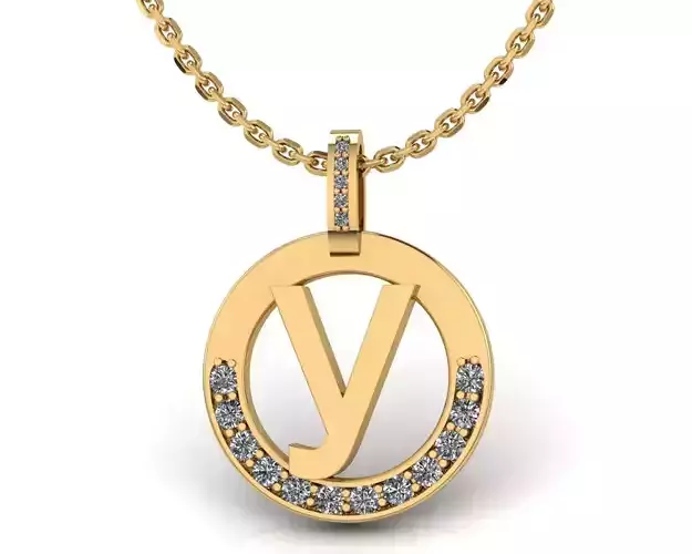 Y Letter Pendant 