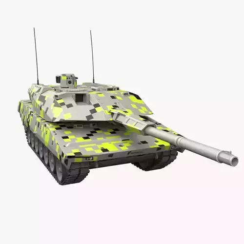 KF51 Panther Low-poly 3D model