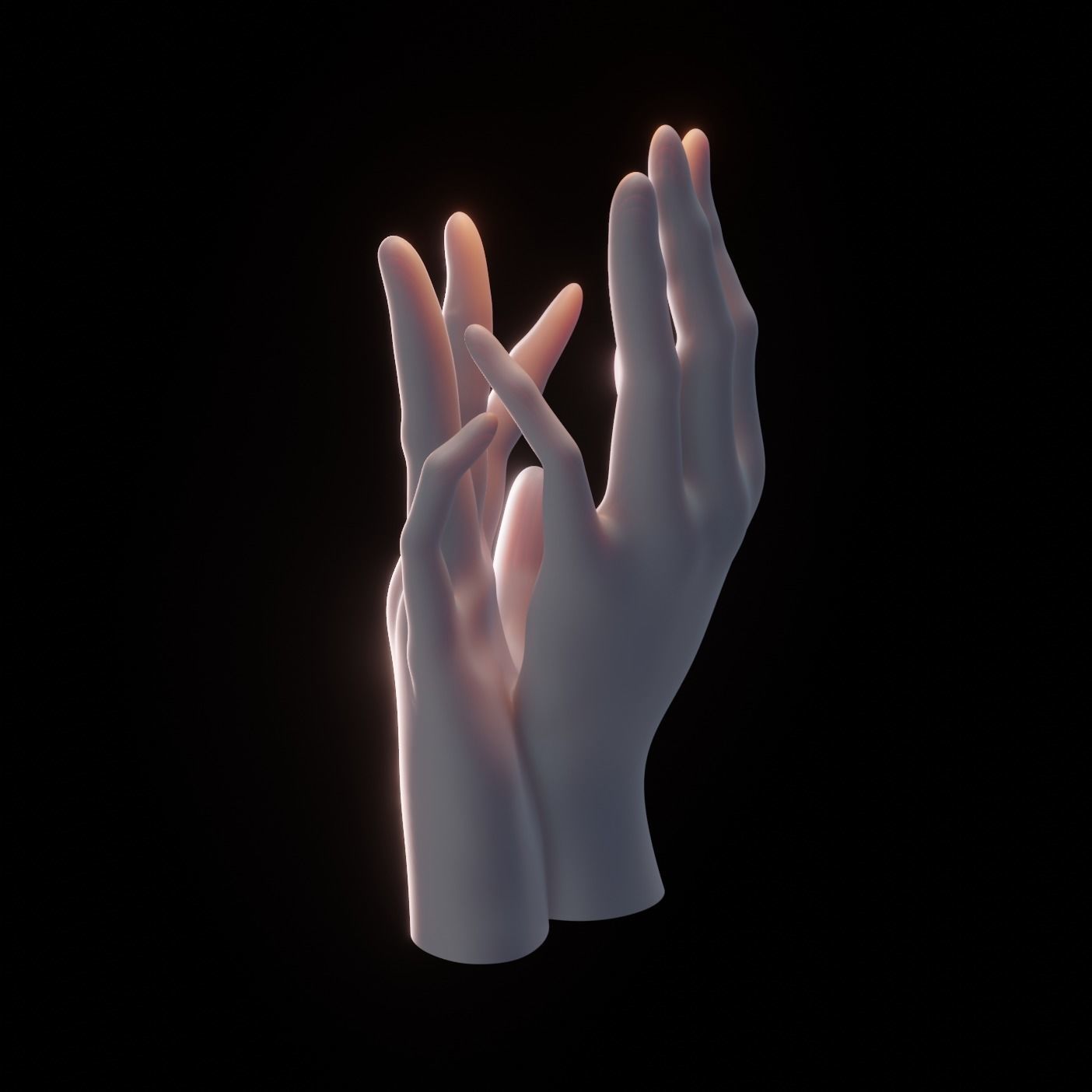 Hand Sculpture - Smooth 3D model_3