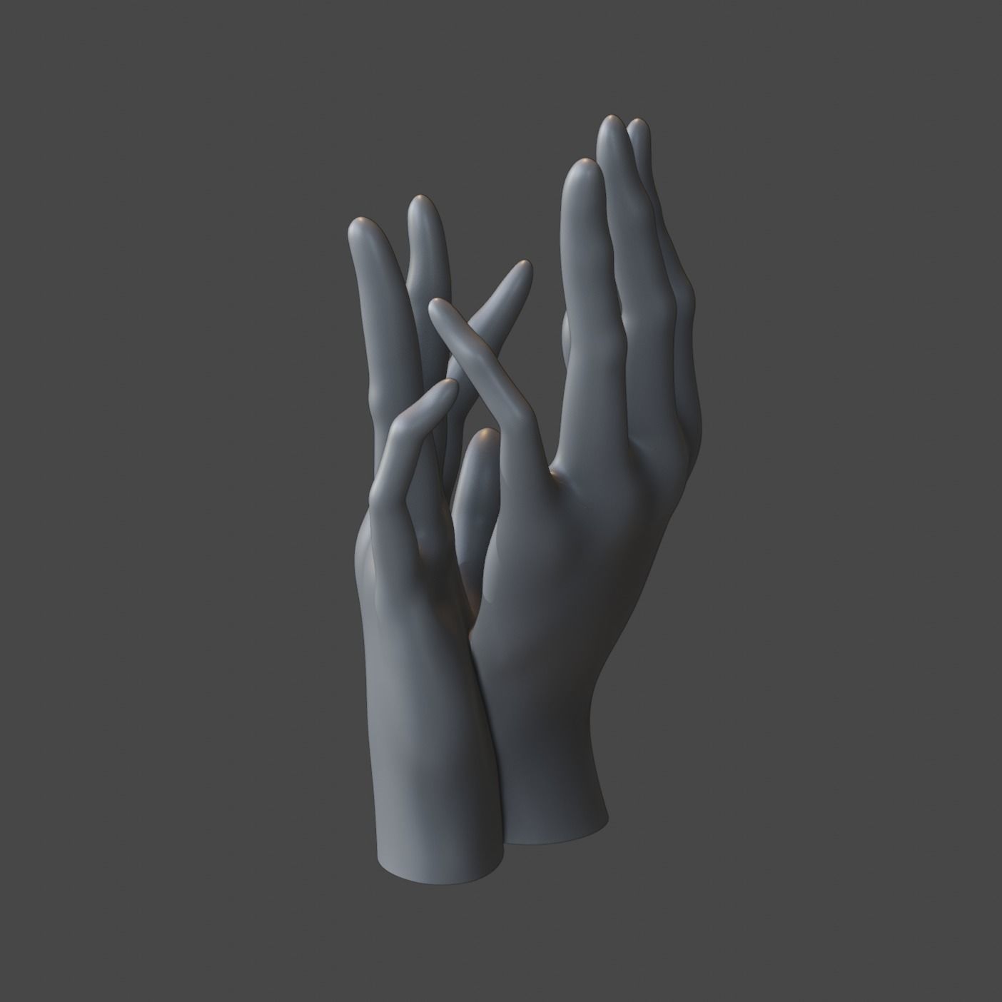 Hand Sculpture - Smooth 3D model_13