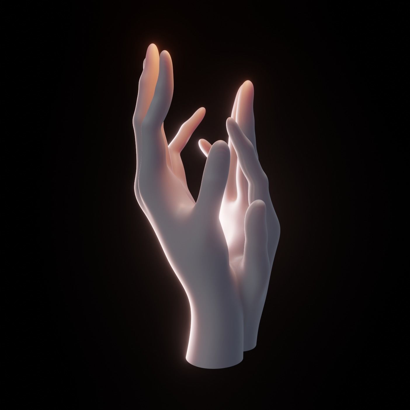 Hand Sculpture - Smooth 3D model_2