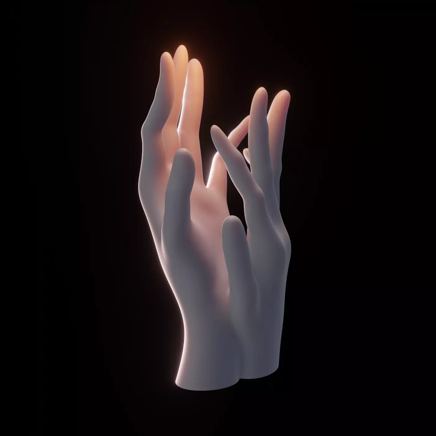 Hand Sculpture - Smooth 3D model_0