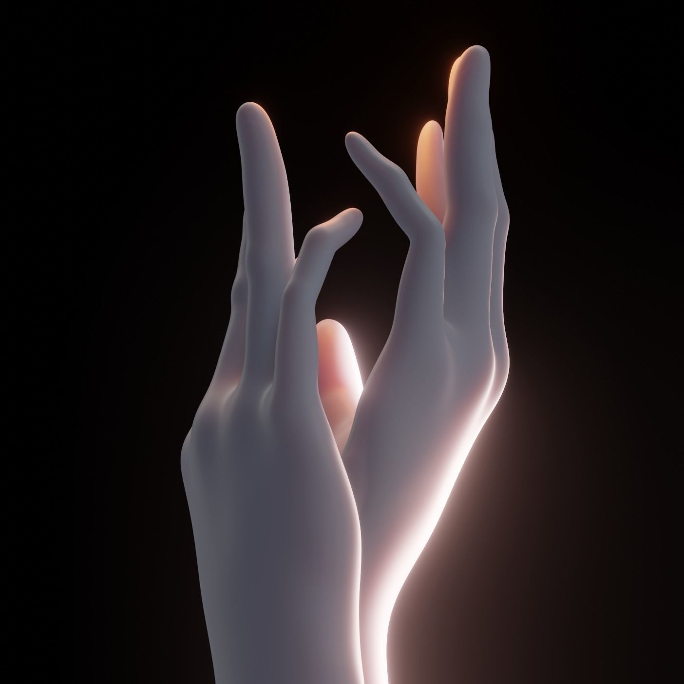 Hand Sculpture - Smooth 3D model_1