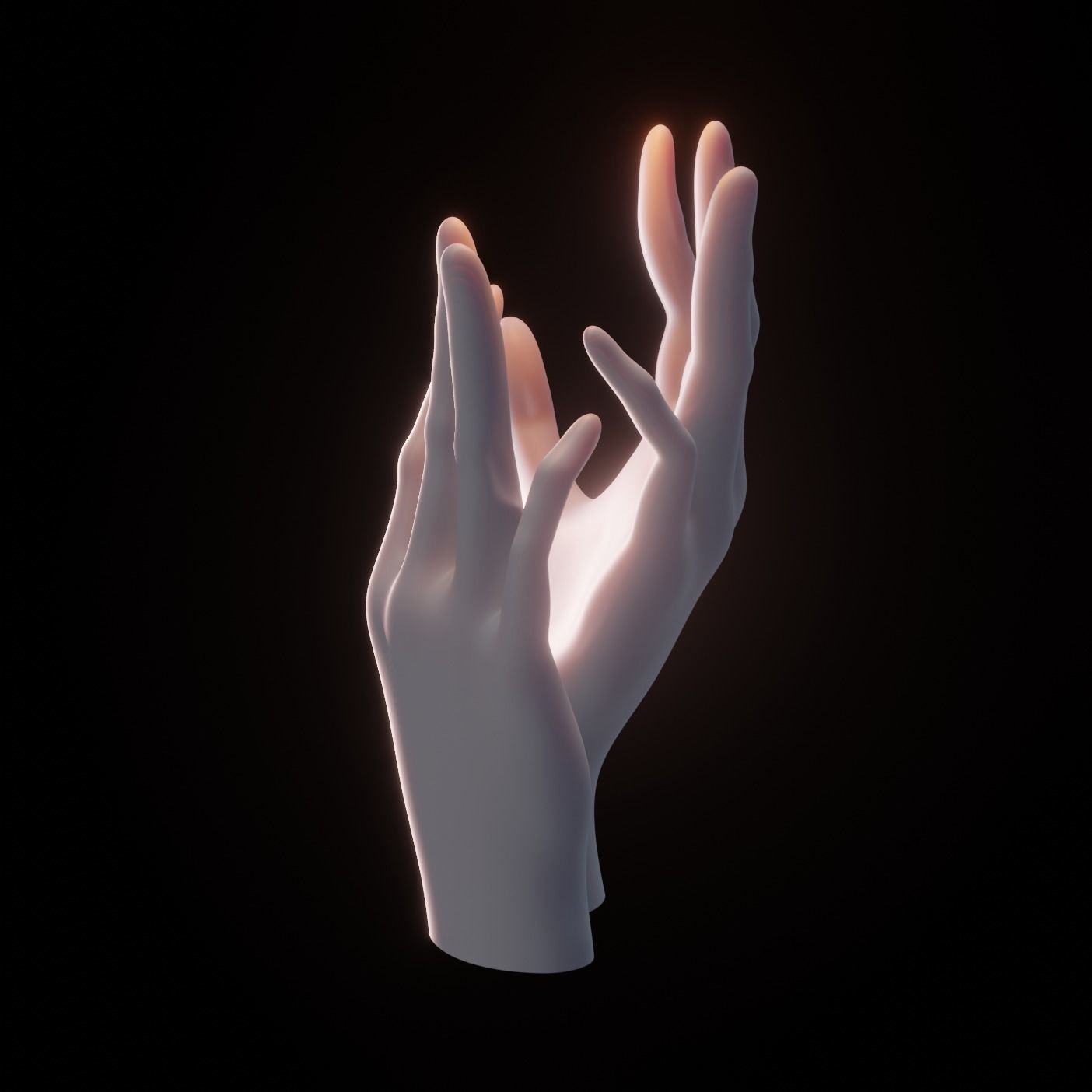 Hand Sculpture - Smooth 3D model_4