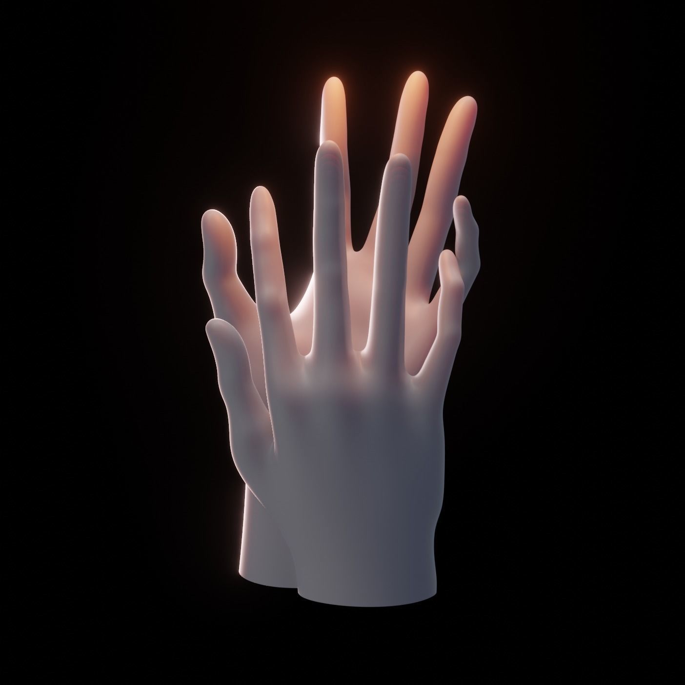 Hand Sculpture - Smooth 3D model_5