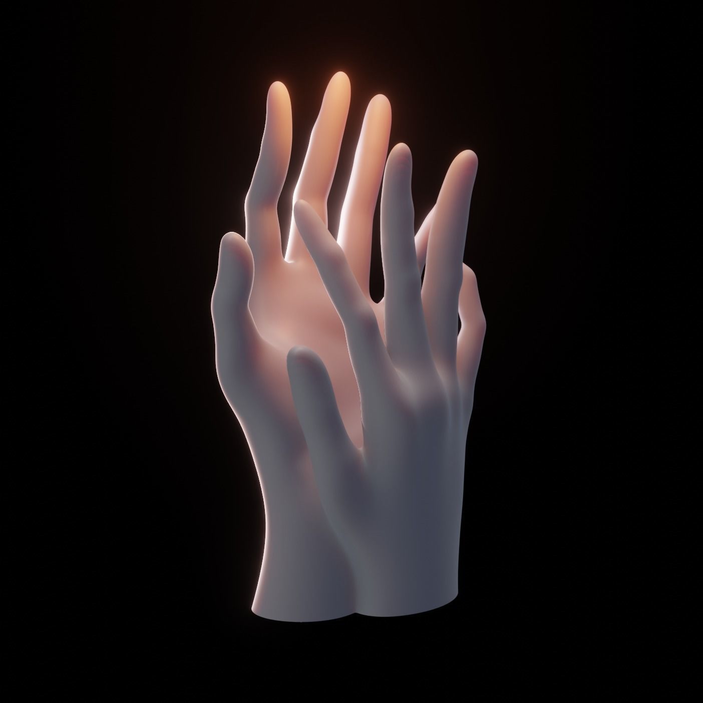 Hand Sculpture - Smooth 3D model_6