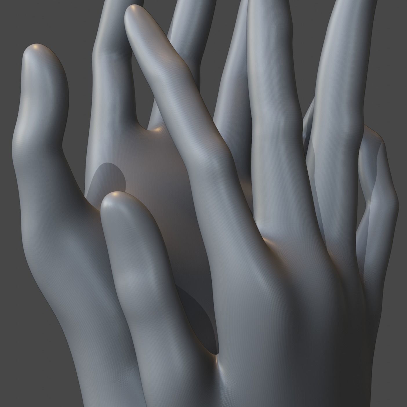 Hand Sculpture - Smooth 3D model_18