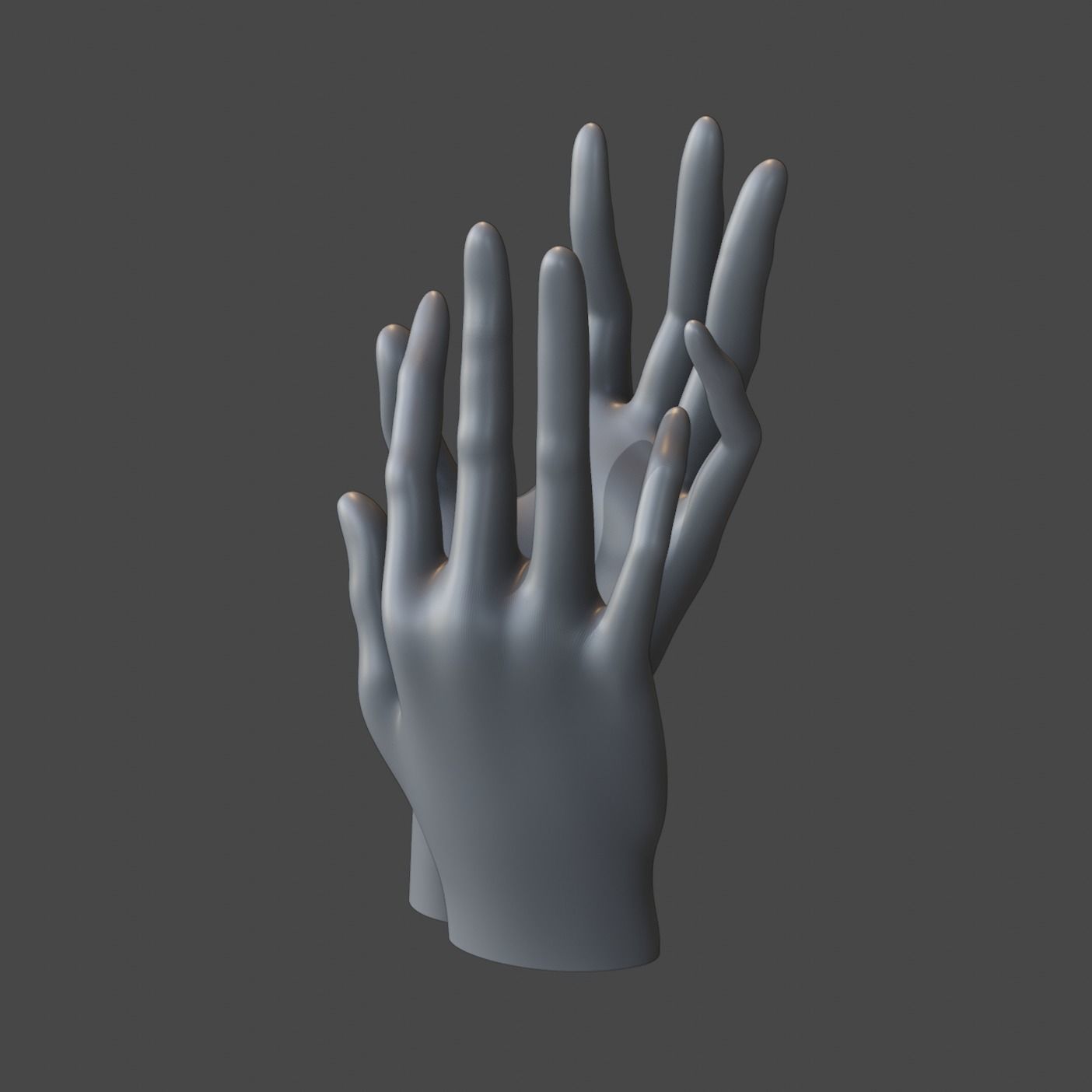 Hand Sculpture - Smooth 3D model_15