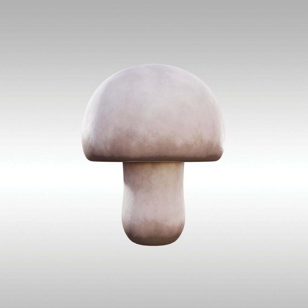 Lowpoly High Quality PBR Material Mushroom Pack 1 Low-poly 3D model_11