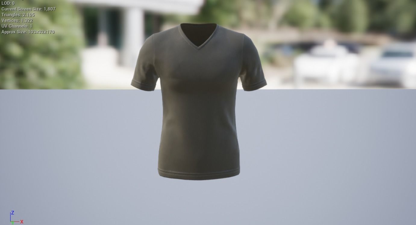 T-Shirt Low-poly 3D model_3