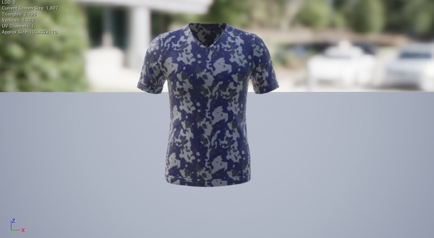 T-Shirt Low-poly 3D model_2