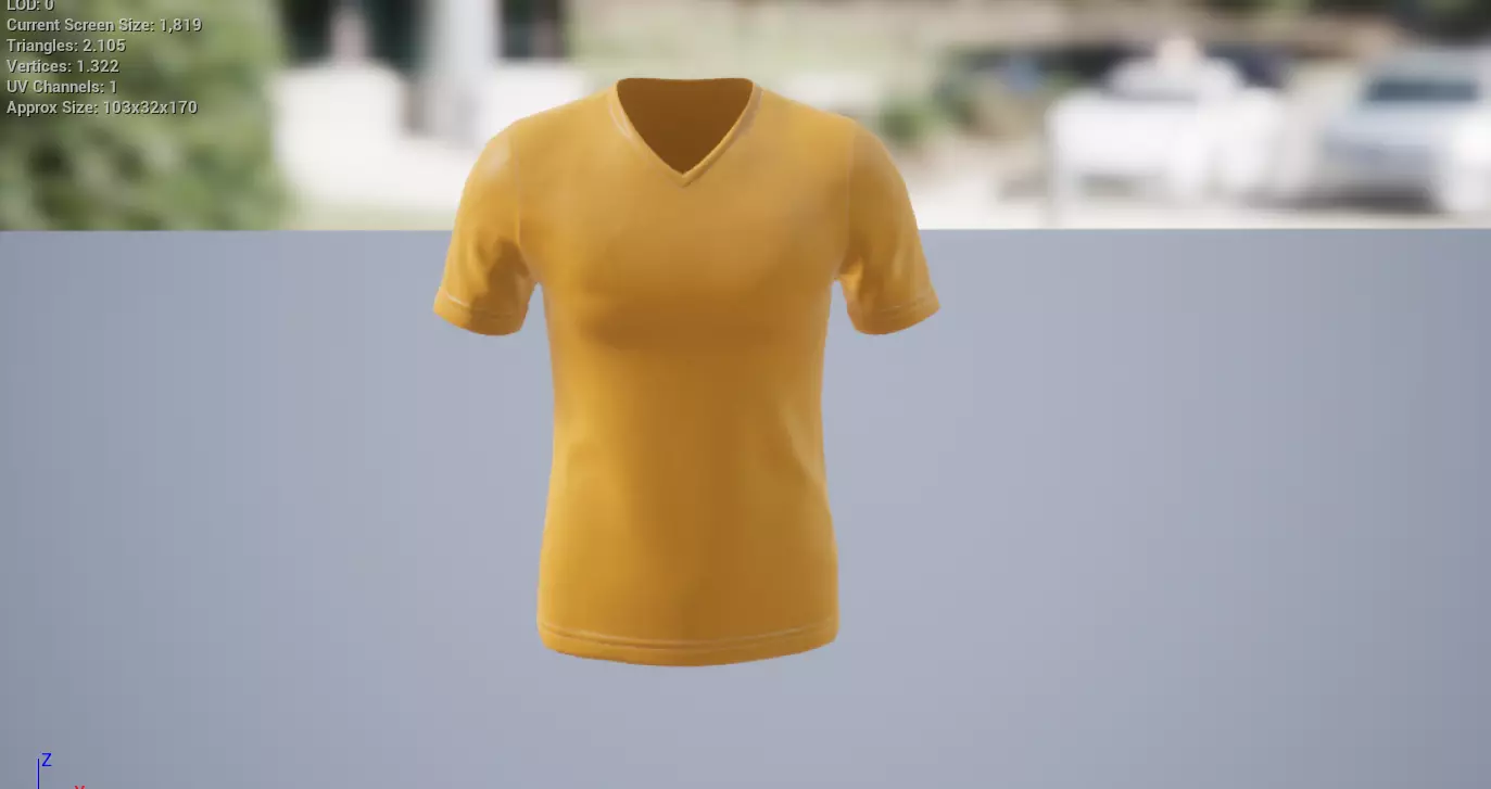 T-Shirt Low-poly 3D model_0