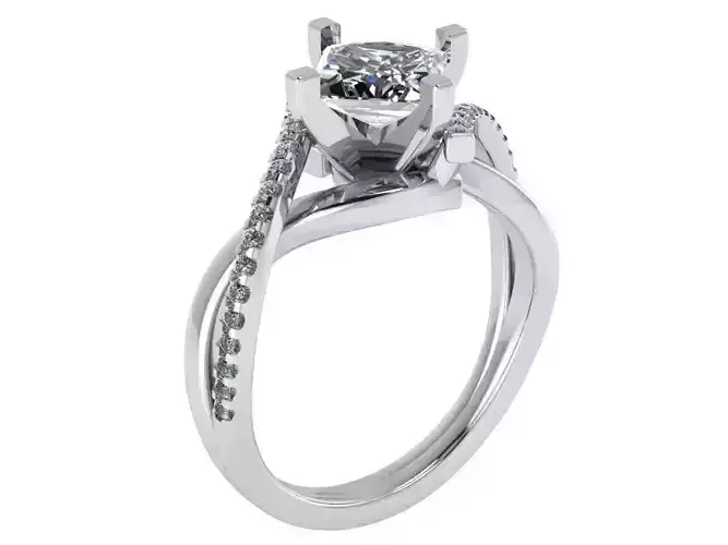 Twisted Peg Head Bypass Ring 0172