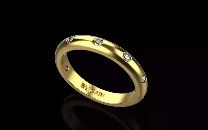Bvlgari Ring 3d Model