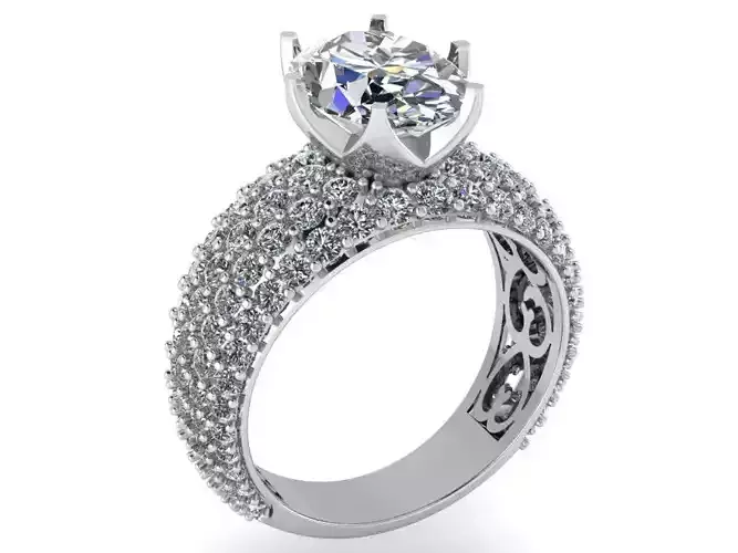 Oval Cut Diamond Luxury Ring 0174