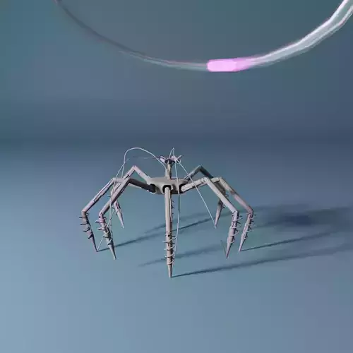 full rigged sci-fi spider