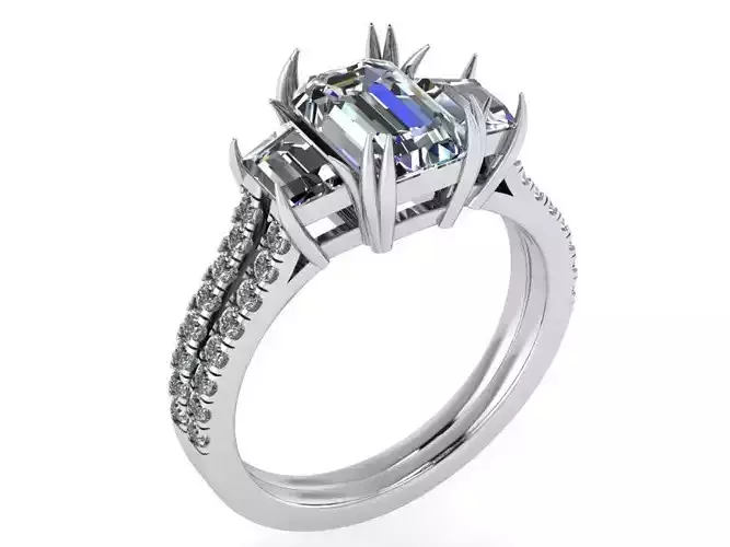 3-Stone Diamond Ring 0175