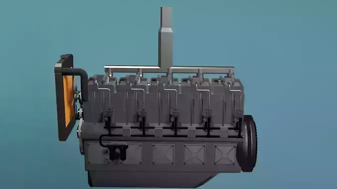 Mechnical Engine 3D model