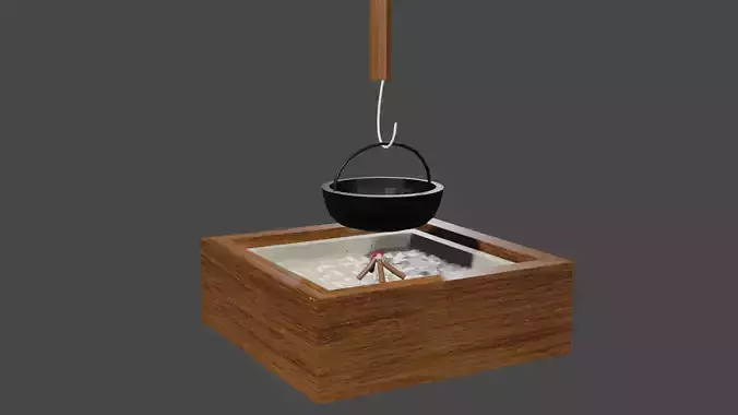Irori japanese hot pot 3D model