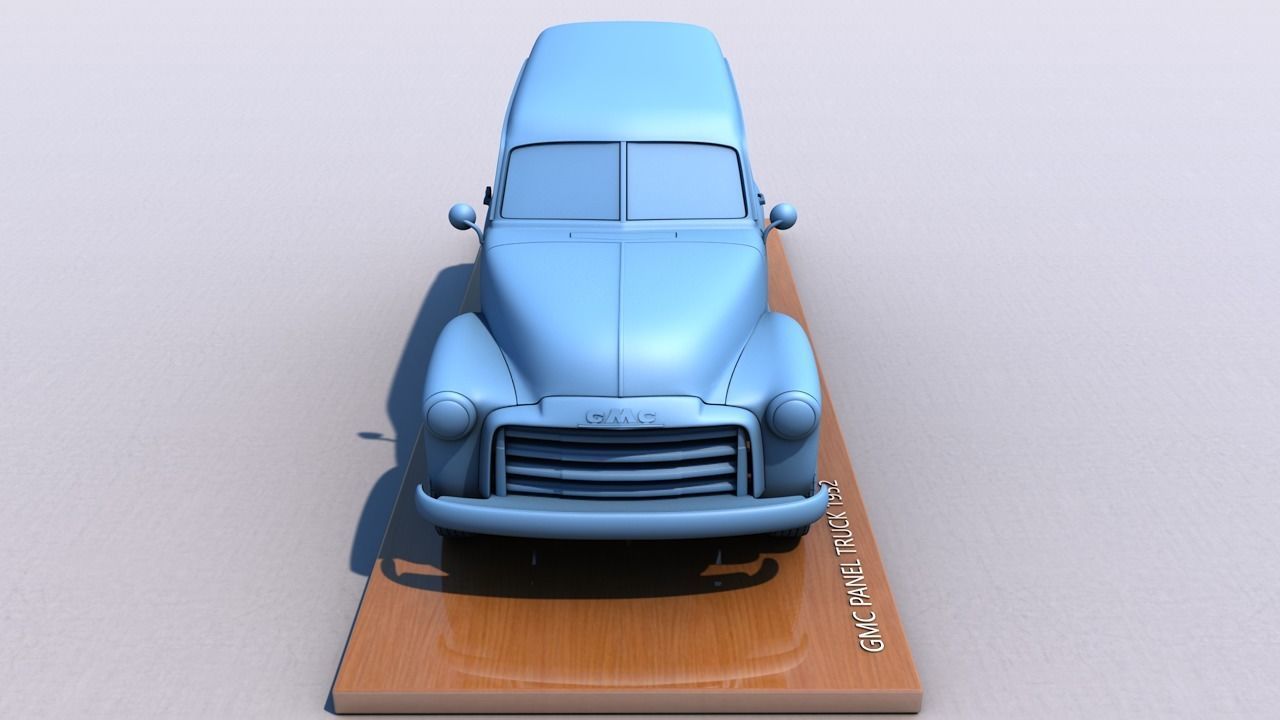 GMC PANEL TRUCK 1952 3D print model_2