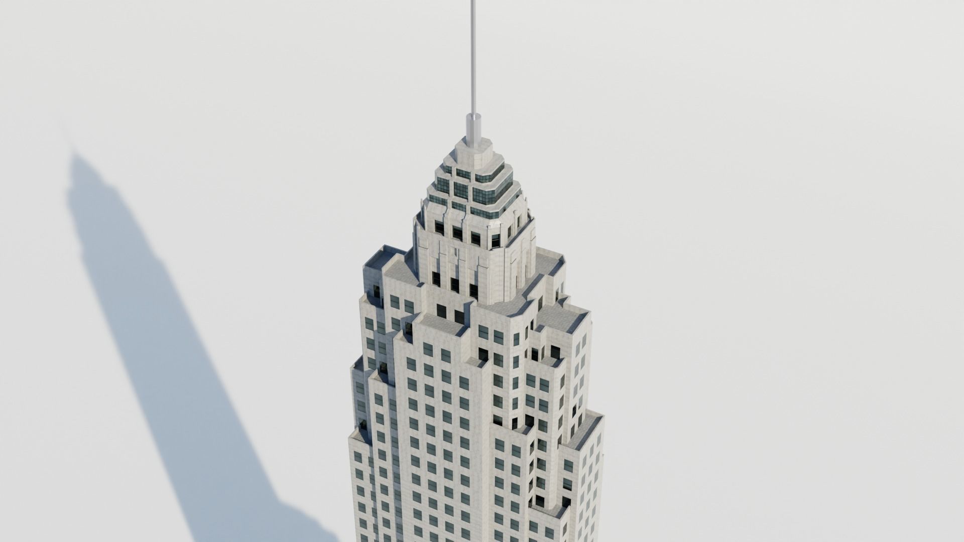 NYC 70 Pine Street Building Low-poly 3D model_11