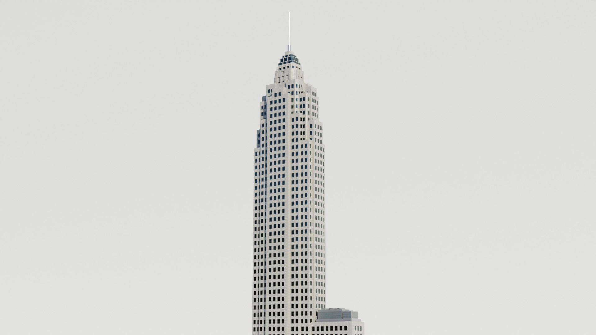 NYC 70 Pine Street Building Low-poly 3D model_10