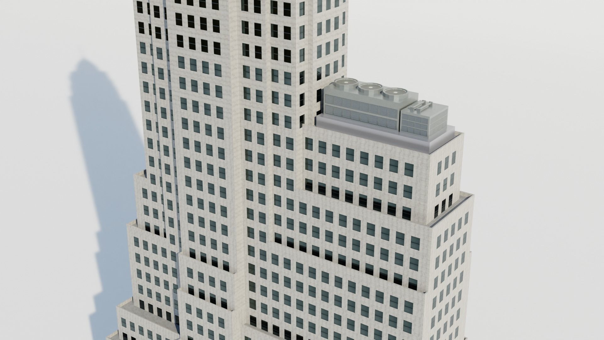 NYC 70 Pine Street Building Low-poly 3D model_9