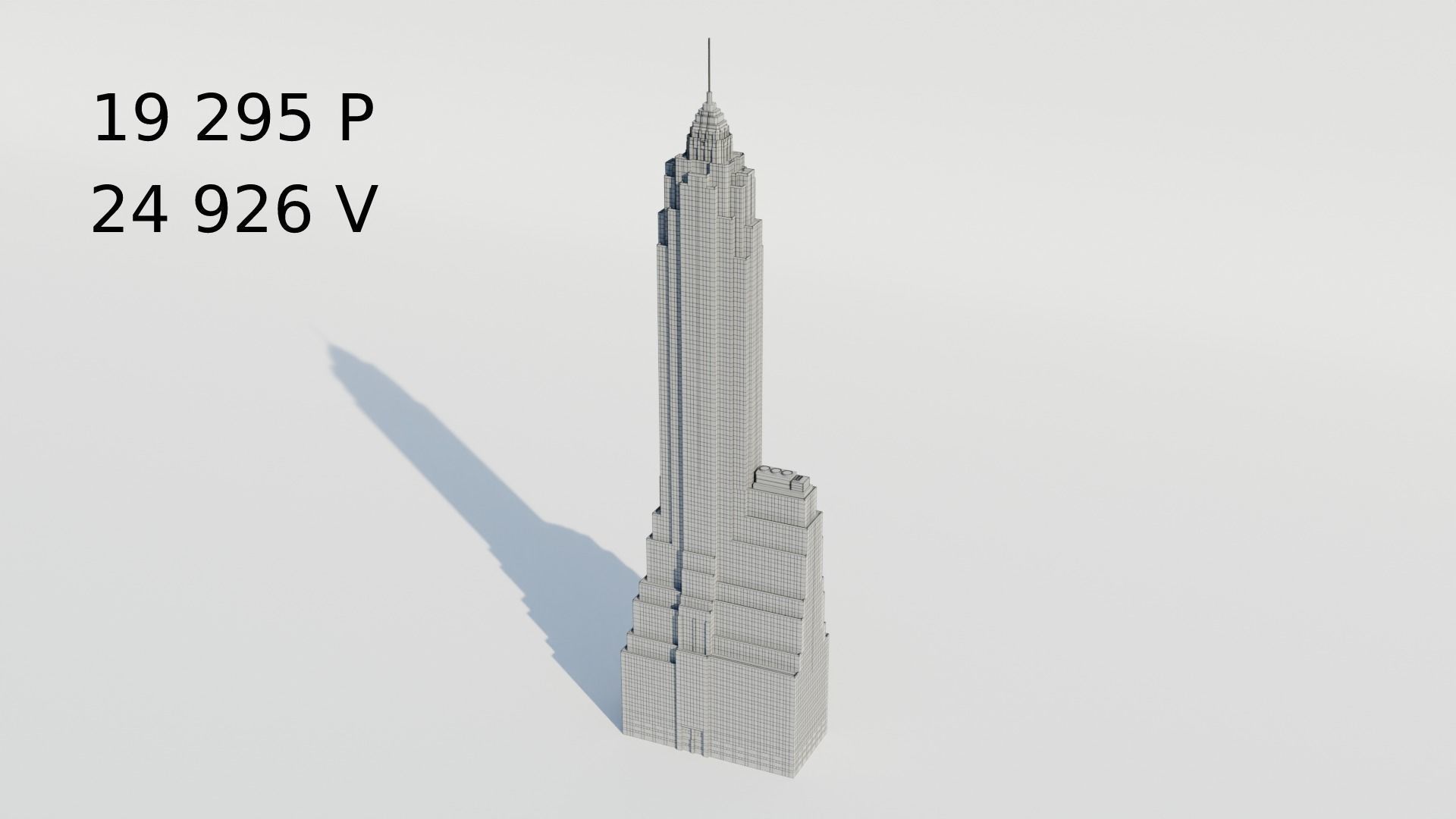 NYC 70 Pine Street Building Low-poly 3D model_13