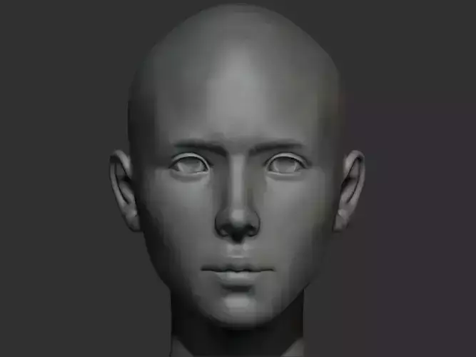 human head Free 3D model