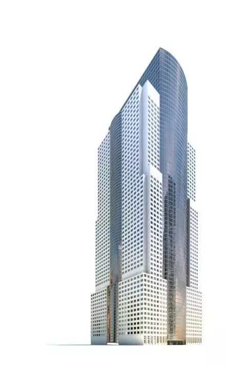 Skyscraper With Multi Buildings 3D model_0