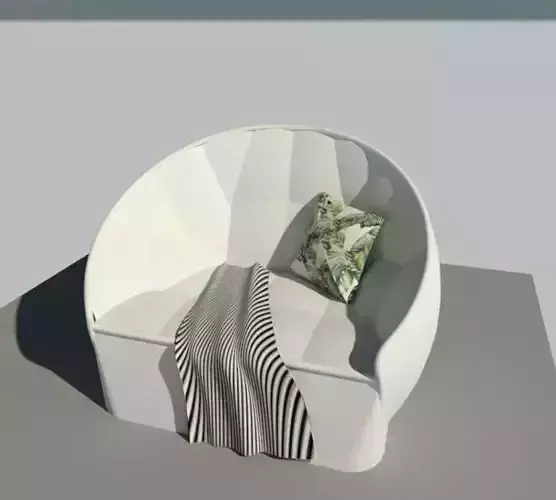 outdoor armchair  3d model